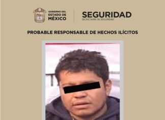 Detienen a dos personas por robo violento, portación de arma, drogas y usurpación de funciones en Toluca