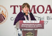 Inaugura Delfina Gómez clínica de salud mental en Temoaya; brindará atención en lengua otomí