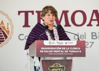 Inaugura Delfina Gómez clínica de salud mental en Temoaya; brindará atención en lengua otomí