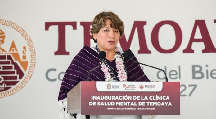 Inaugura Delfina Gómez clínica de salud mental en Temoaya; brindará atención en lengua otomí