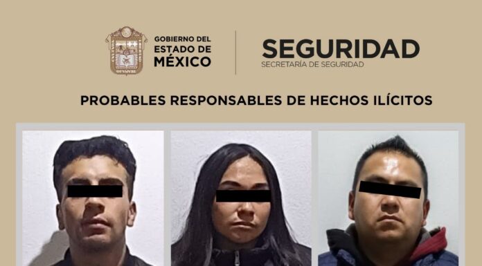 Detienen a tres personas por presuntos delitos contra la salud en Capulhuac