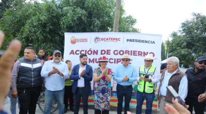 Supervisa Azucena Cisneros obras prioritarias en Ecatepec con recursos propios
