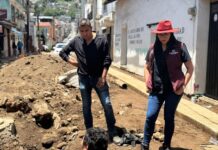 Supervisa presidenta Nancy Nápoles obras de rehabilitación vial en calles clave de Tenancingo