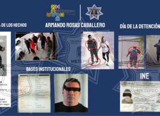 Detienen en Metepec a pareja originaria de Puebla por robo a casas habitación; enfrentan cargos por cohecho y delitos previos