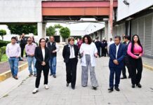 Gobernadora Delfina Gómez supervisa Centro Médico ISSEMYM Ecatepec tras incidente menor por fuga de vapor