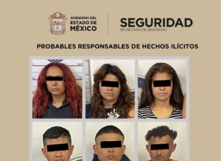 Detienen a seis personas en Chalco por portación de armas y presunta posesión de droga durante operativo estatal