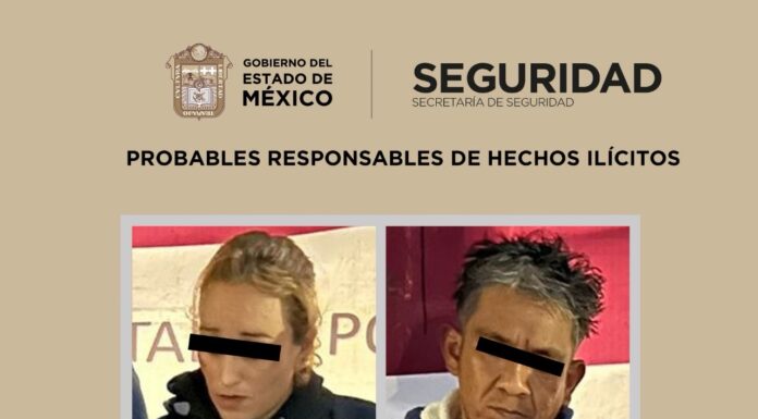 Detienen en Ecatepec a dos presuntos responsables de robo con violencia en transporte público