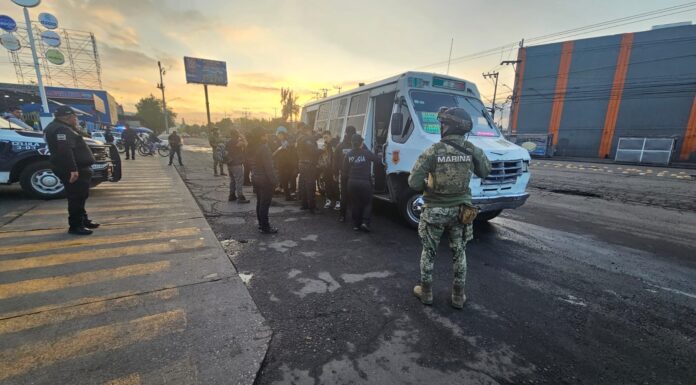 Refuerzan operativos de Transporte Seguro en los 27 sectores de Ecatepec para prevenir delitos