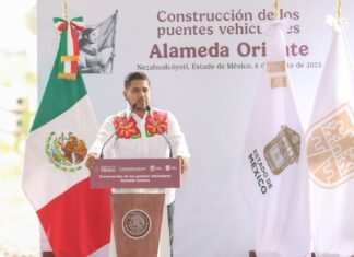 Inicia reconstrucción de puentes en Periférico Oriente en Nezahualcóyotl; beneficiarán a millones de personas