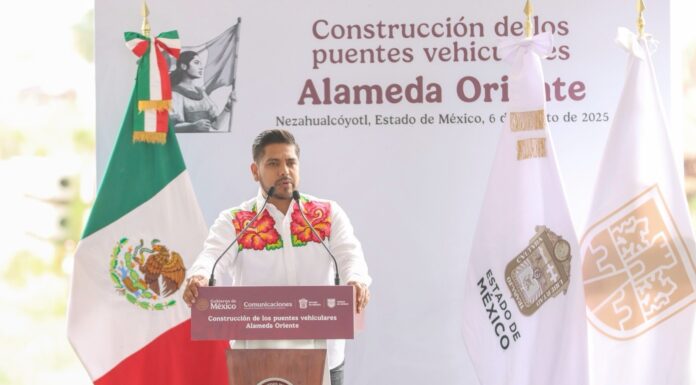 Inicia reconstrucción de puentes en Periférico Oriente en Nezahualcóyotl; beneficiarán a millones de personas