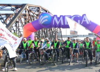 Rodada por la Paz reúne a mil personas en Ecatepec