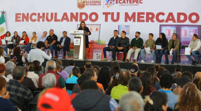 Arranca en Ecatepec el programa “Enchulando tu Mercado”; beneficiará a más de 10 mil locatarios