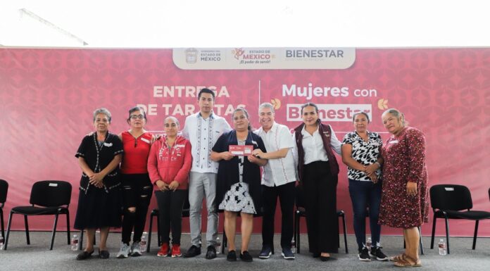Delfina Gómez amplía el programa Mujeres con Bienestar en el sur del Edoméx; 2 mil nuevas beneficiarias se suman al apoyo
