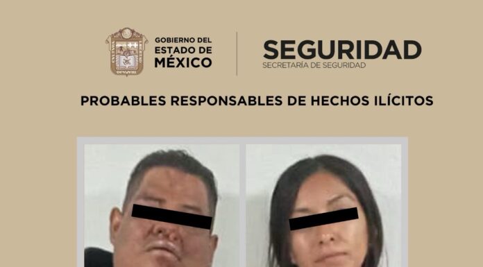 Detienen en Chimalhuacán a dos personas por extorsión
