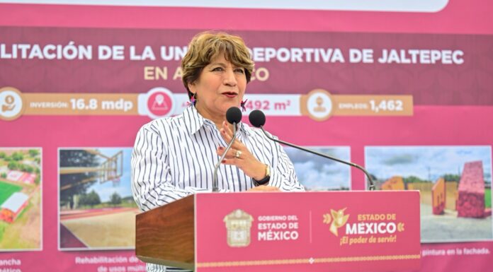Inaugura Delfina Gómez Unidad Deportiva en Axapusco con inversión de 17 millones de pesos