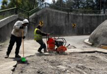 Avanzan trabajos de bacheo y mantenimiento vial en Toluca