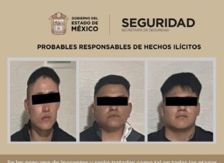 Detienen a tres presuntos narcomenudistas en Tlalnepantla gracias a denuncia ciudadana