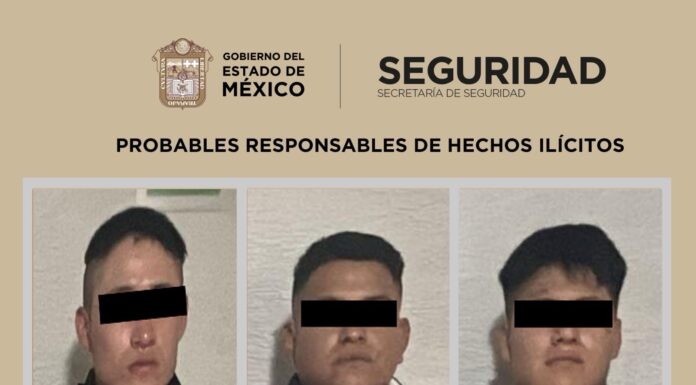 Detienen a tres presuntos narcomenudistas en Tlalnepantla gracias a denuncia ciudadana