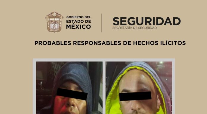 Aseguran vehículo relacionado con robo y detienen a dos hombres en Ecatepec