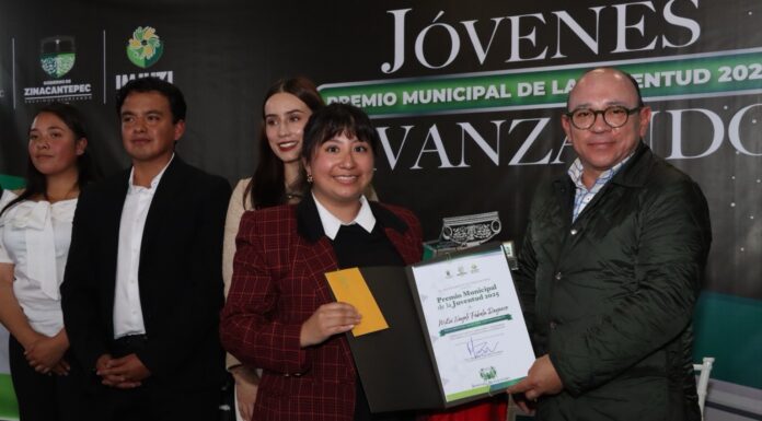 Zinacantepec reconoce a su juventud con el Premio Municipal “Jóvenes Avanzando 2025”