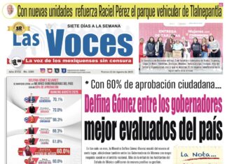 Con 60% de aprobación ciudadana, Delfina Gómez entre los gobernadores mejor evaluados del país