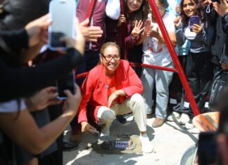 Colocan primera piedra del CBTIS 295 en Ecatepec: educación y seguridad, ejes del desarrollo