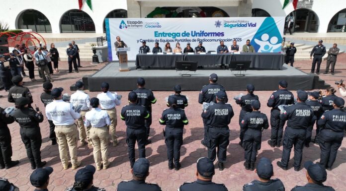 Atizapán fortalece seguridad con nuevos uniformes y radiocomunicación de alta tecnología