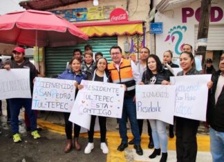 Lerma entrega cuatro calles pavimentadas en San Pedro Tultepec; más de 5 mil ciudadanos beneficiados