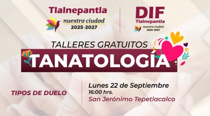 DIF Tlalnepantla impartirá talleres gratuitos de tanatología