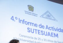 Rectora de la UAEMéx refrenda respeto a la autonomía sindical durante relevo en el SUTESUAEM