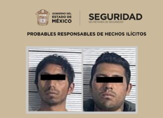 Detiene SSEM a dos hombres en Ixtlahuaca por encubrimiento y portación de armas prohibidas