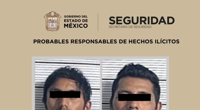 Detiene SSEM a dos hombres en Ixtlahuaca por encubrimiento y portación de armas prohibidas