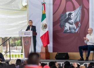Presidenta Claudia Sheinbaum encabeza gira de agradecimiento en el Estado de México; Gobernadora Delfina Gómez le da la bienvenida en Toluca
