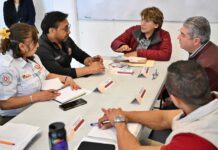 Delfina Gómez supervisa acciones de apoyo en Nezahualcóyotl tras fuertes lluvias