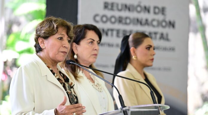 Delfina Gómez destaca reducción de 45% en robo de vehículos en el Estado de México gracias a coordinación interestatal