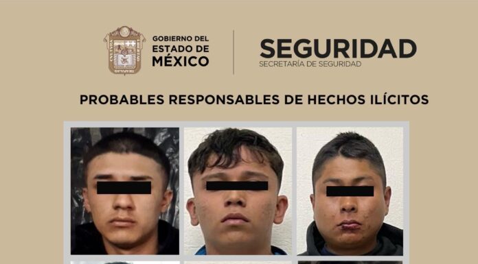 Detienen a seis presuntos responsables de extorsión en Ecatepec; aseguraron camioneta blindada, motocicletas y dinero en efectivo