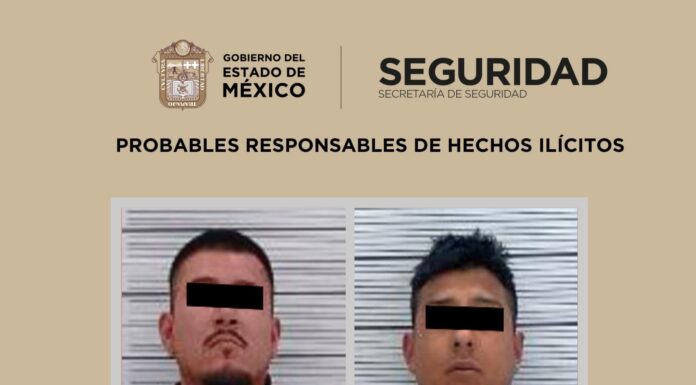 Rescatan a menor privado de la libertad en Tlalnepantla; detienen a dos implicados con drogas y cartuchos