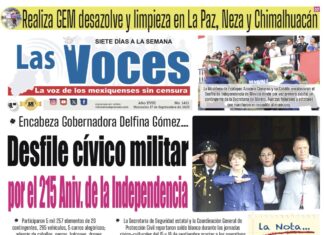 Encabeza Gobernadora Delfina Gómez Desfile cívico militar por el 215 Aniv. de la Independencia