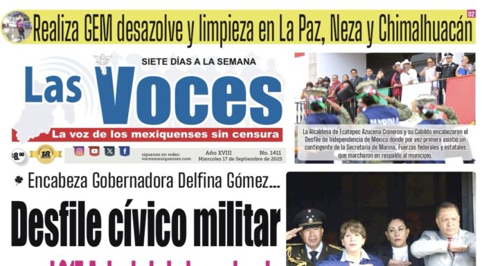 Encabeza Gobernadora Delfina Gómez Desfile cívico militar por el 215 Aniv. de la Independencia