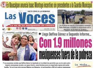 Llega Delfina Gómez a Segundo Informe Con 1.9 millones mexiquenses fuera de la pobreza