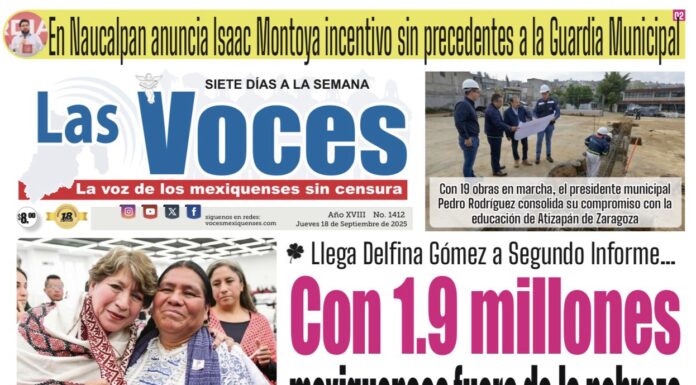 Llega Delfina Gómez a Segundo Informe Con 1.9 millones mexiquenses fuera de la pobreza