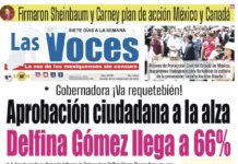 Aprobación ciudadana a la alza Delfina Gómez llega a 66%