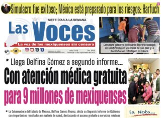 Llega Delfina Gómez a segundo informe Con atención médica gratuita para 9 millones de mexiquenses