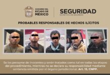 Detiene SSEM a cinco personas por delitos contra la salud y portación de armas en Ecatepec