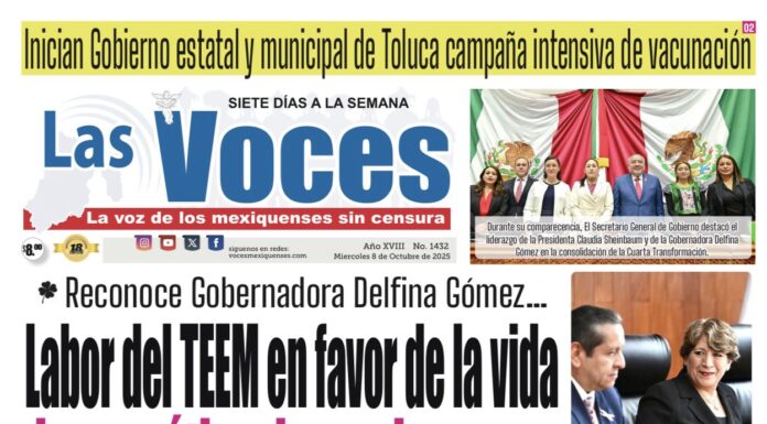 Reconoce Gobernadora Delfina Gómez Labor del TEEM en favor de la vida democrática de mexiquenses