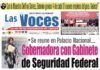Se reune en Palacio Nacional Gobernadora con Gabinete de Seguridad Federal