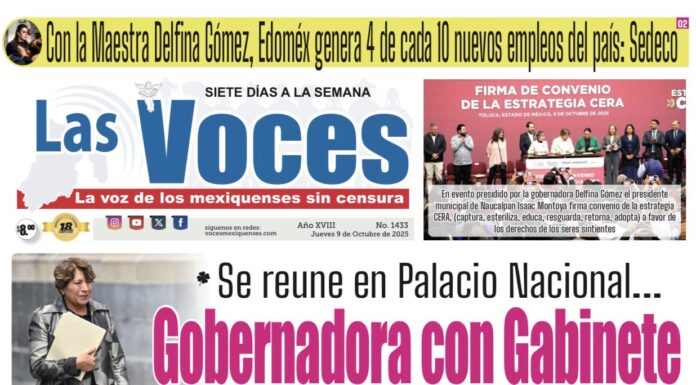 Se reune en Palacio Nacional Gobernadora con Gabinete de Seguridad Federal