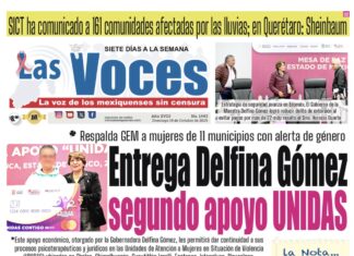 Respalda GEM a mujeres de 11 municipios con alerta de género. Entrega Delfina Gómez segundo apoyo UNIDAS