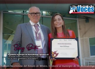 Mexicaltzingo logra reconocimiento estatal por su eficiencia recaudatoria; Saray Benítez Espinoza encabeza gestión ejemplar