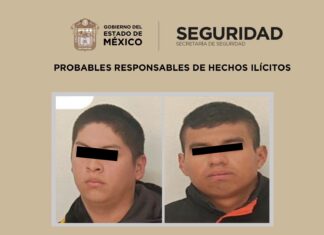 Capturan a dos presuntos narcomenudistas en operativo de la Secretaría de Seguridad del Estado de México